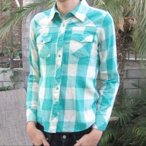 Teal Flannel